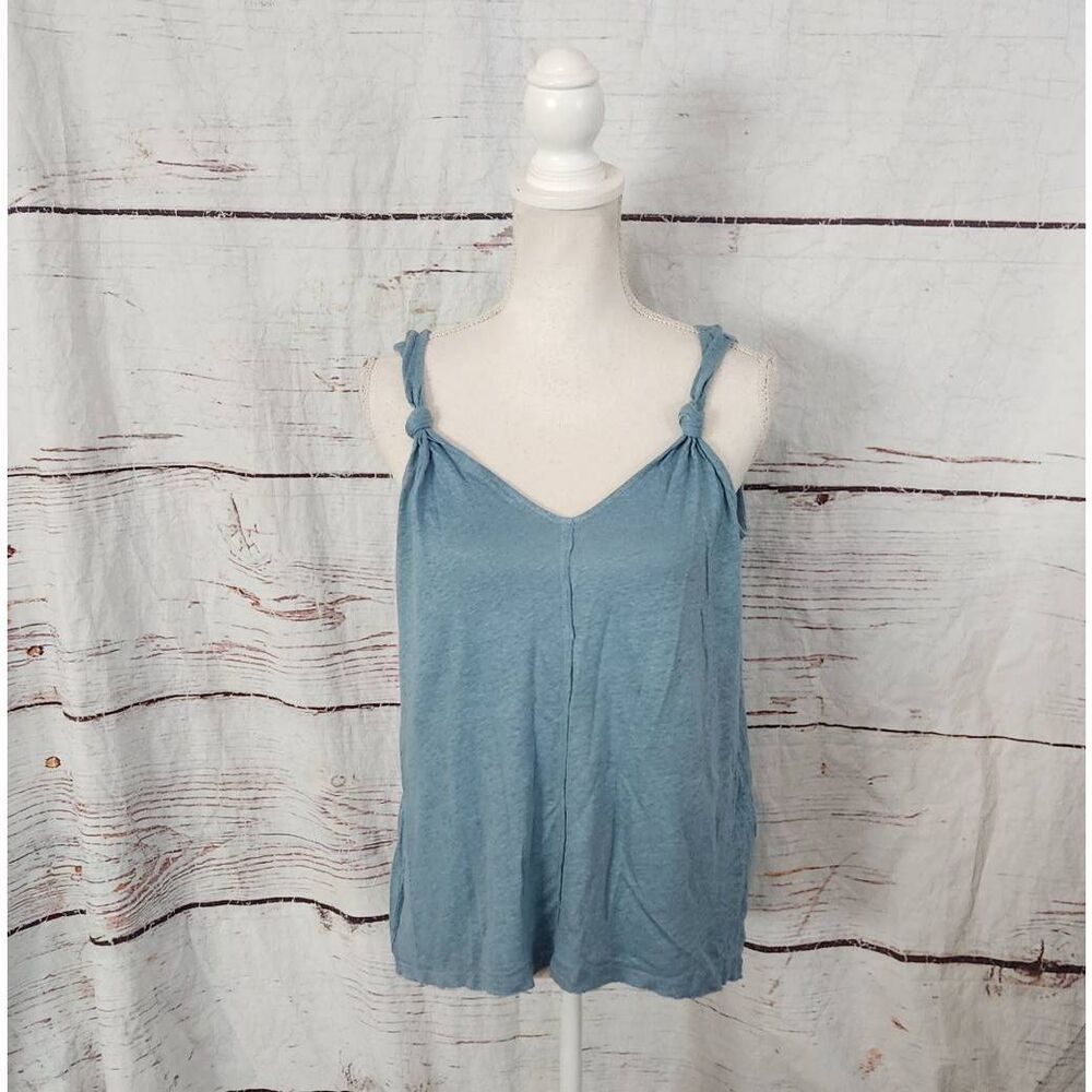 Sundance Linen Knotted Strap‎ Tank Top Size XS